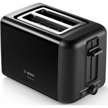 Тостер Bosch TAT3P423 черный (970 Вт, количество обжаривания - 6)