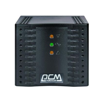Стабилизатор PowerCom TCA-1200 BL 1200 ВA/  600 Вт, 4*Schuko (Euro)