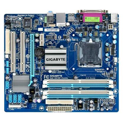 gigabyte lga775 ga g41m combo g41 4 ddr3 ddr2 1 pciex16 1 pciex1 2 pci d sub microatx 6 950