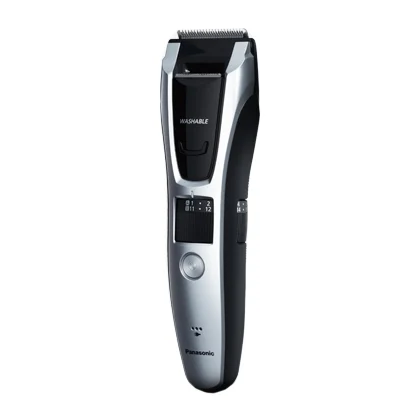 Машинка для стрижки Panasonic ER-GB70 черный/ серебристый (длина стрижки до - 20 мм, утановок длины - 39, насадок - 2, питание: от сети и аккумулятора)