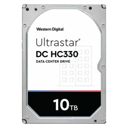 Жесткий диск HDD 3.5" SATA: 10000 Гб WD Ultrastar DC HC330 [7200 rpm, 256 Мб, Sata 3 (6 Gbit/ s)] 0B42266