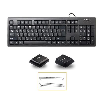 Купить Клавиатура A4Tech KR-83, проводная, USB, черный (KR-83 BLACK) в Симферополе, Севастополе, Крыму