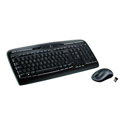 Купить Комплект (клавиатура +мышь) Logitech MK330 беспроводной, мультимедийный, USB, черный (920-003995) в Симферополе, Севастополе, Крыму