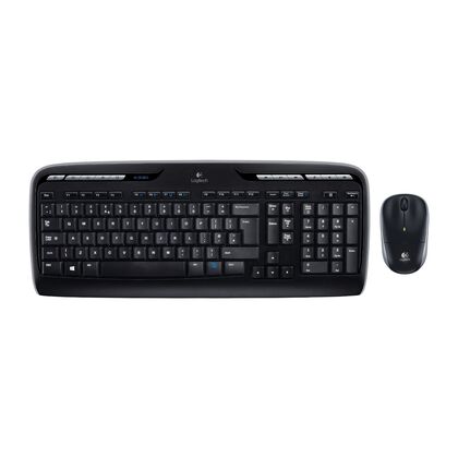 Купить Комплект (клавиатура +мышь) Logitech MK330 беспроводной, мультимедийный, USB, черный (920-003995) в Симферополе, Севастополе, Крыму