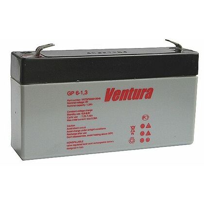 АКБ 6 V 1,3 Ah Ventura (GP 6-1,3) для использования в слаботочных системах.
