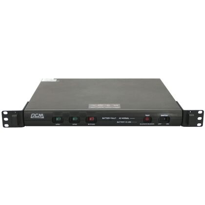 ИБП PowerCom KIN-1200AP LCD 2200 ВА/ 1320 Вт, 8*IEC 320 C13 (компьютерный), AVR, RS-232, USB ( Аккумулятор 12 V/ 7,0 Ah*4)