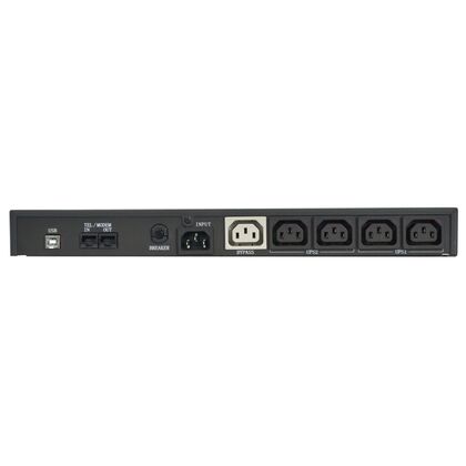 ИБП PowerCom KIN-1200AP LCD 2200 ВА/ 1320 Вт, 8*IEC 320 C13 (компьютерный), AVR, RS-232, USB ( Аккумулятор 12 V/ 7,0 Ah*4)