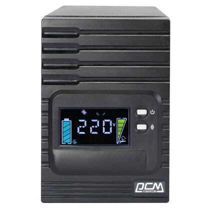 ИБП PowerCom Smart King Pro+ 1000 ВА/ 800 Вт, 8*IEC 320 C13 (компьютерный), AVR, RS-232, USB ( Аккумулятор 12 V/ 7,0 Ah*2)