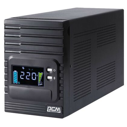 ИБП PowerCom Smart King Pro+ 2000 ВА/ 1600 Вт, 8/ 1*IEC 320 C13/ IEC 320 C19, AVR, RS-232, USB ( Аккумулятор 12 V/ 9,0 Ah*2)