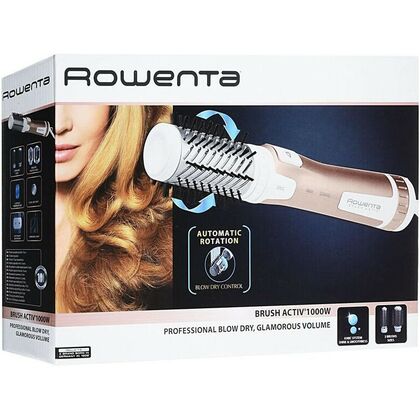 Фен-щетка Rowenta CF9520F0 бежевый (1000 Вт, режимов - 2, насадок - 2)