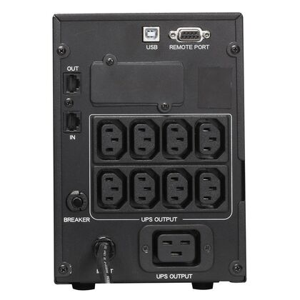 ИБП PowerCom Smart King Pro+ 1500 ВА/ 1200 Вт, 8*IEC 320 C13 (компьютерный), AVR, RS-232, USB ( Аккумулятор 12 V/ 7,0 Ah*2)