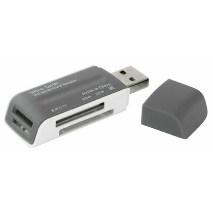 Картридер Defender ULTRA SWIFT(Micro SD/ Micro SDHC/ MMC/ MS Duo/ MS Pro Duo/ RSMMC/ SD/ SDHC)