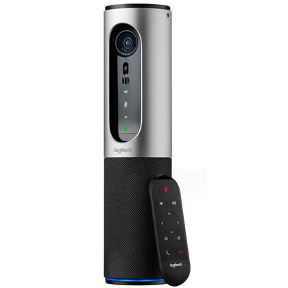 Web-камера Logitech CONNECT 2 Мп, с микрофоном, черный/ серебристый (960-001034)