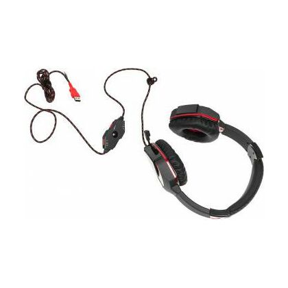 Наушники полноразмерные A4Tech Bloody G501 с микрофоном, игровые, USB, черный/ красный  (G501)