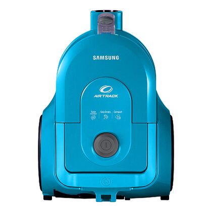 Пылесос Samsung VCC4326S3A/ XEV голубой (1600 Вт,  мощность всасывания - 350 Вт,  уборка: сухая,  пылесборник: контейнер)