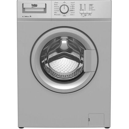 Стиральная машина фронтальная Beko WRE65P1BSS серебристый ( стирка - 6 кг, отжим - 1000 об/ мин)