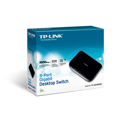 Неуправляемый коммутатор 05 портов: TP-Link TL-SG1005D (05 портовХ10/ 100/ 1000 Мбит/ сек) корпус - пластик