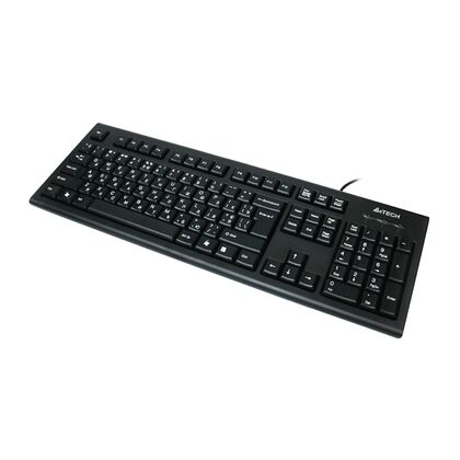 Клавиатура A4Tech KR-85, проводная, классическая, USB, черный  (KR-85)