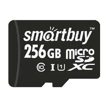 Карта памяти microSDXC 256Gb Smartbuy UHS-I без адаптера (SB256GBSDCL10-00)
