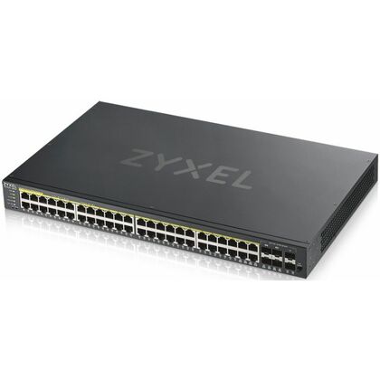 Управляемый PoE-коммутатор 48 портов: Zyxel GS192048HPV2-EU0101F (48х10/ 100/ 1000 Мбит/ с,2хSFP,48хPoE) 2 уровня