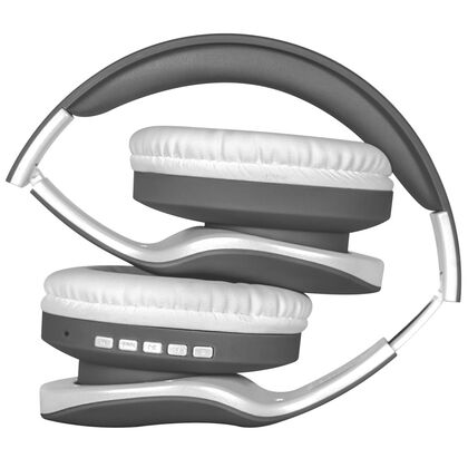 Наушники полноразмерные Defender FreeMotion B525 с микрофоном, Bluetooth, белый/ серый (63527)