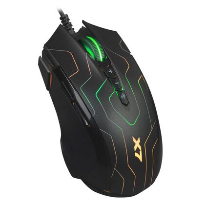 Мышь A4Tech X89 оптическая, проводная, USB, игровая, с подсветкой, черный (X89 (MAZE))