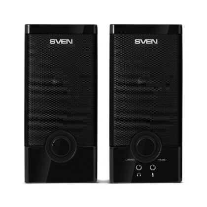 Акустическая система Sven 2.0 SPS-603 6W, mini Jack 3.5 мм, черный (SV-015183)