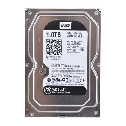 Купить Жесткий диск HDD 3.5" SATA: 1000 Гб WD Black [7200 rpm, 64 Мб, Sata 3 (6 Gbit/ s)] WD1003FZEX в Симферополе, Севастополе, Крыму