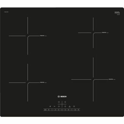 Индукционная варочная панель Bosch PUE611FB1E черный ( конфорок -  4 шт,  панель - стеклокерамика, 592 x 51 x 522мм)