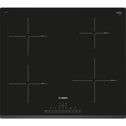 Индукционная варочная панель Bosch PIE631FB1E черный ( конфорок -  4 шт,  панель - стеклокерамика, 592 x 51 x 522мм)
