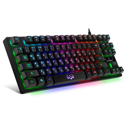 Клавиатура Sven KB-G7400, проводная, классическая, USB, черный (SV-019488)