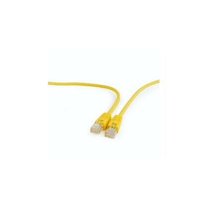 Патч-корд UTP-RJ-45, 0,25 м, 5E, Gembird/ Cablexpert, омеднённый алюминий (У10_PP12-0.25M/ Y) желтый, упаковка 10 шт.