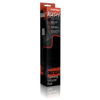 Коврик для мыши Smartbuy RUSH Red cage игровой, резина+ткань, 360x270x3 мм   (SBMP-02G-K)