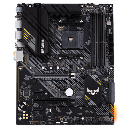 Материнская плата Asus sAM4: TUF GAMING B550-PLUS [AMD B550, 4*DDR4, 2*PCIEx16, 3*PCIEx1, 6*Sata3, 6 портов*USB3, DisplayPort, HDMI, ATX]