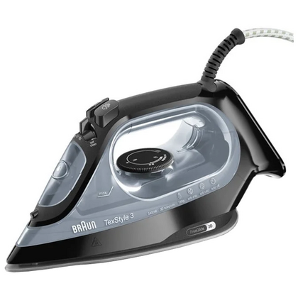 Утюг Braun SI3055BK чёрный (2400 Вт, подошва - керамика, паровой удар - 180 г/ мин, 2 м)