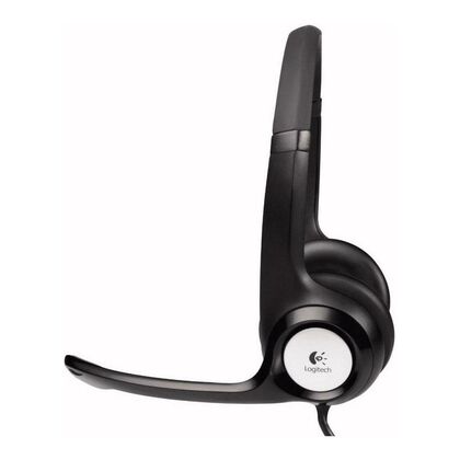 Наушники накладные Logitech H390 с микрофоном, для офиса, USB, черный (981-000406)