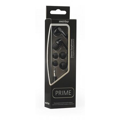 Наушники Smartbuy PRIME без микрофона, mini jack 3.5 mm, черный (SBE-110)