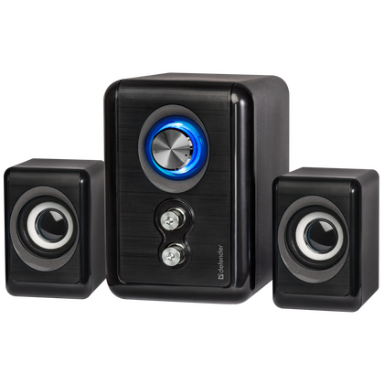 Акустическая система Defender 2.1 V11 11W, mini Jack 3.5 мм, черный (65111)