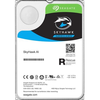 Жесткий диск HDD 3.5" SATA: 8000 Гб Seagate SkyHawk AI ST8000VE001