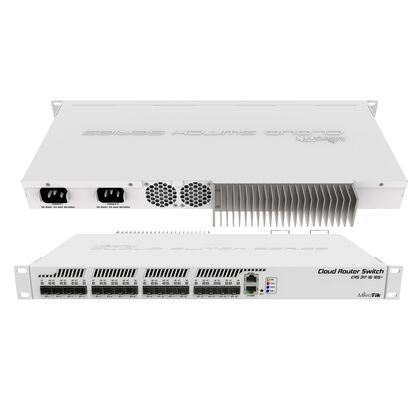 Управляемый коммутатор 16 портов: Mikrotik CRS317-1G-16S+RM (1х1Гбит/ с,16хSFP+) 3 уровня