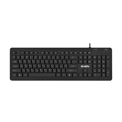 Клавиатура Sven KB-E5700H, проводная, классическая, USB, черный (SV-019150)