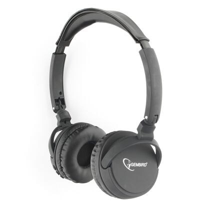 Гарнитура полноразмерная Gembird BHS-100 без микрофона, игровые, Bluetooth, черный (BHS-100)
