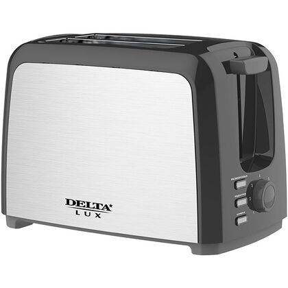 Тостер Delta DL-090 черный/ серебристый (750 Вт, количество обжаривания - 7)