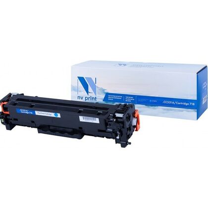 Картридж HP CLJ CC531A/ Canon 718 Cyan NV Print 2800стр. (CP2025/ CP2025dn/ CP2025n/ MFP-CM2320fx/ CM2320n/ LBP-7200Cdn/ 7210Cdn/ 7660Cdn/ 7680Cх/ MF8330)