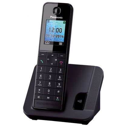 Телефон DECT Panasonic KX-TGH220RU (автооветчик АОН) черный
