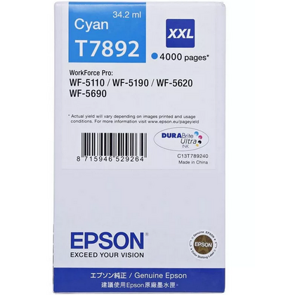 Картридж Epson C13T789240 XXL Cyan (WF-5110DW/ WF-5620DWF)
