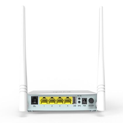 ADSL2/ 2+ Модем: Tenda D301 (2.4 ГГц;2,4 ГГц 300 Мбит/ с; 3х10/ 100 Мбит/ с; 1х2.0 RJ-11 )