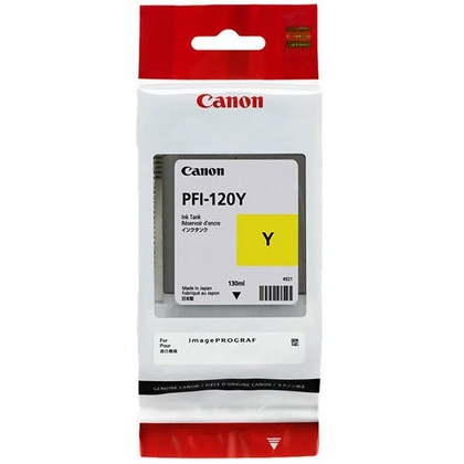 Картридж Canon PFI-120Y Yellow 130 мл (imagePROGRAF TM-200/ 205/ 300/ 305)