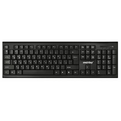 Клавиатура Smartbuy ONE 115, проводная, классическая, USB, черный (SBK-115-K)