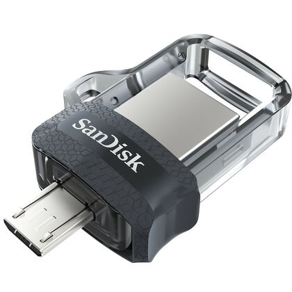 Флеш-накопитель Sandisk 32Gb microUSB/ USB3.0 Ultra Dual m3.0 Черный (SDDD3-032G-G46)